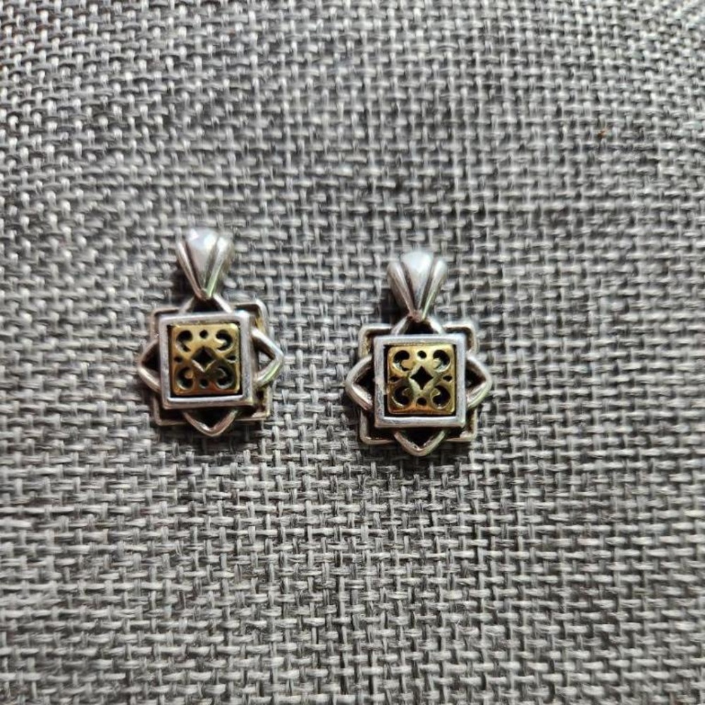 Brighton Two-Toned post earrings
